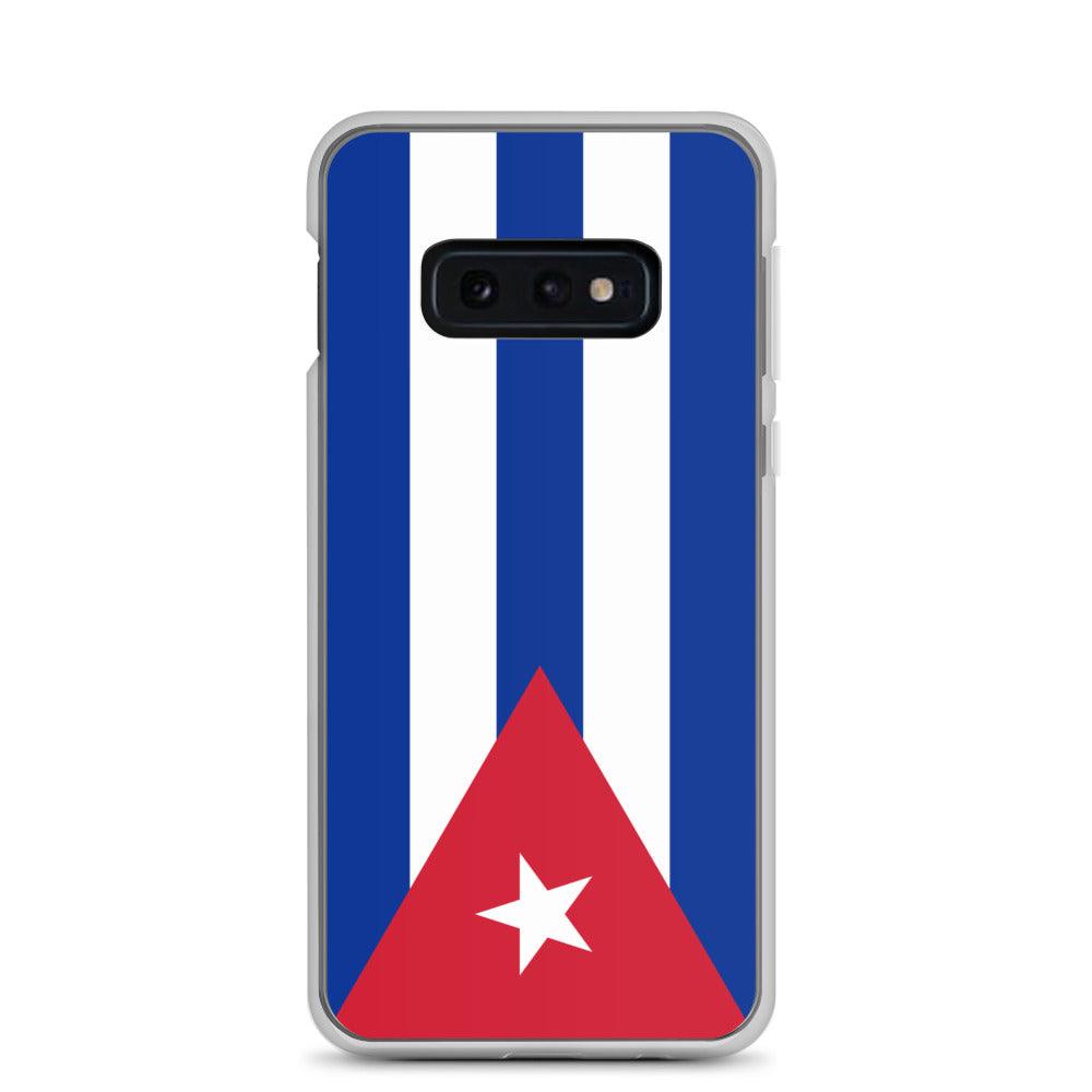 Coque de téléphone avec le drapeau de Cuba, en TPU, offrant une protection élégante et durable.