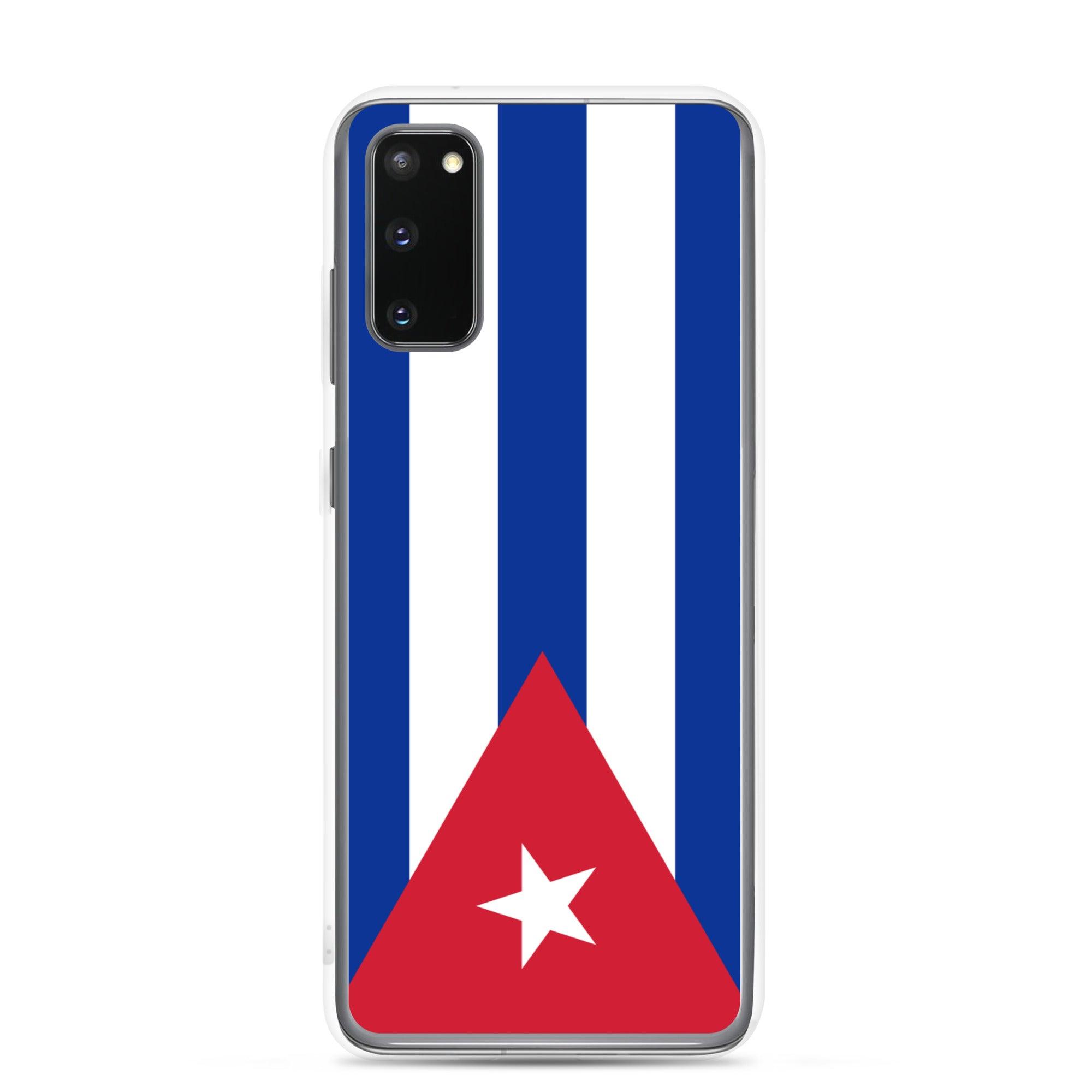 Coque de téléphone avec le drapeau de Cuba, en TPU, offrant une protection élégante et durable.