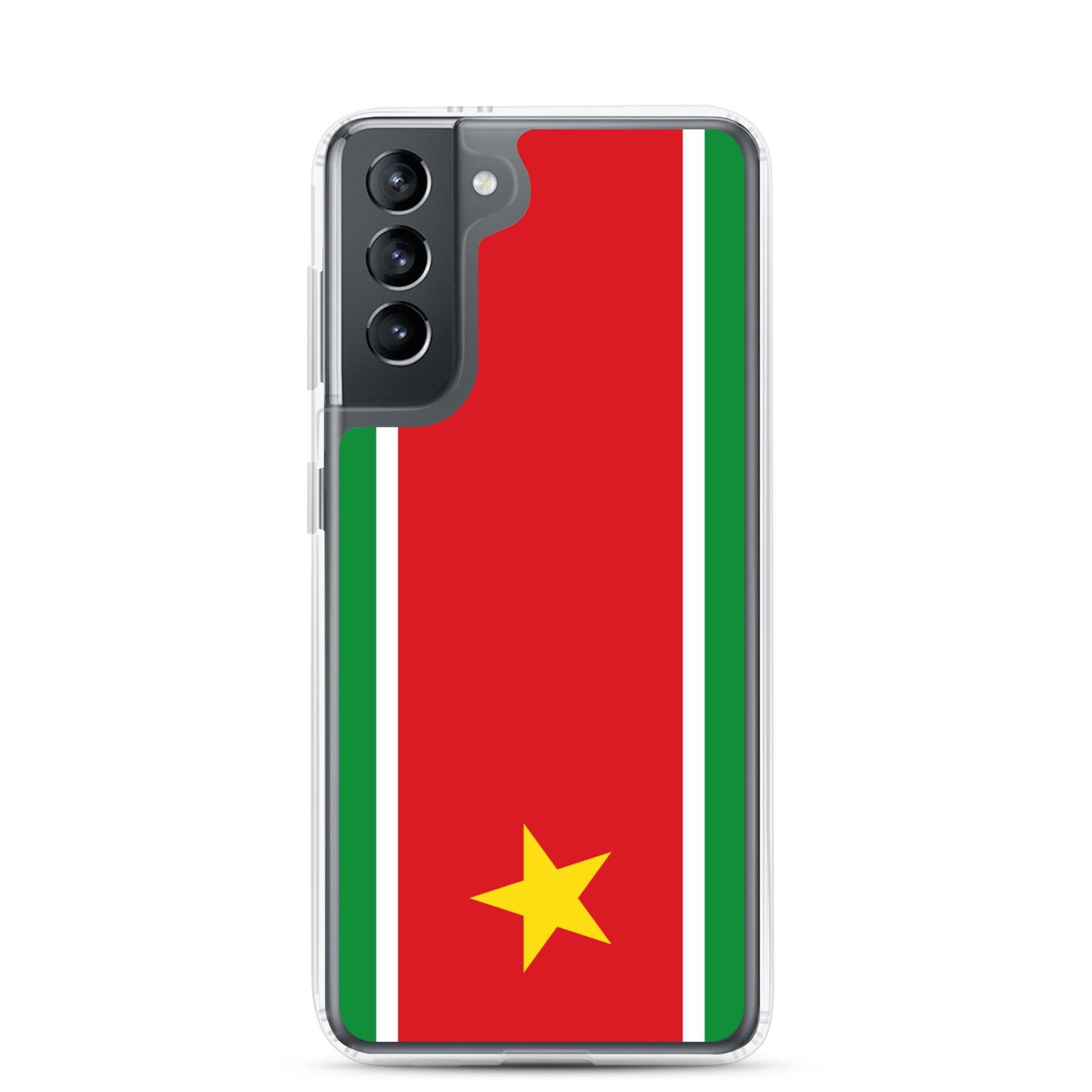 Coque de téléphone avec le drapeau de la Guadeloupe, en TPU flexible, offrant une protection élégante et durable.