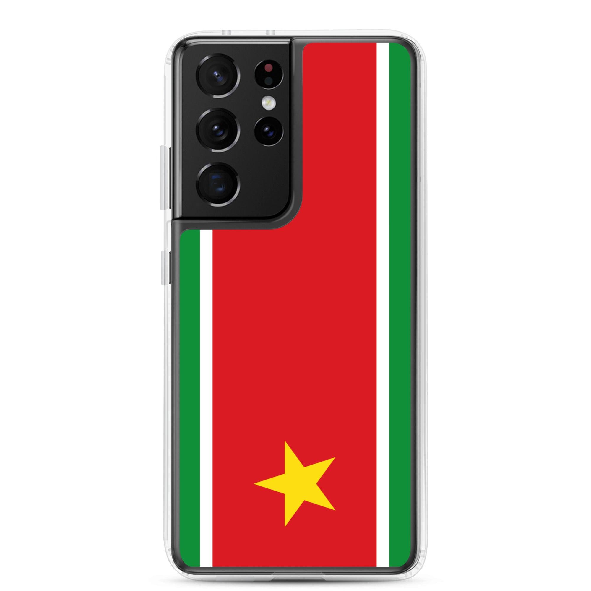 Coque de téléphone avec le drapeau de la Guadeloupe, en TPU flexible, offrant une protection élégante et durable.
