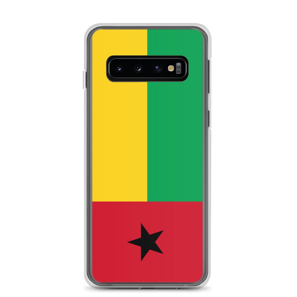 Coque de téléphone avec le drapeau de la Guinée-Bissau, en TPU, offrant protection et style.