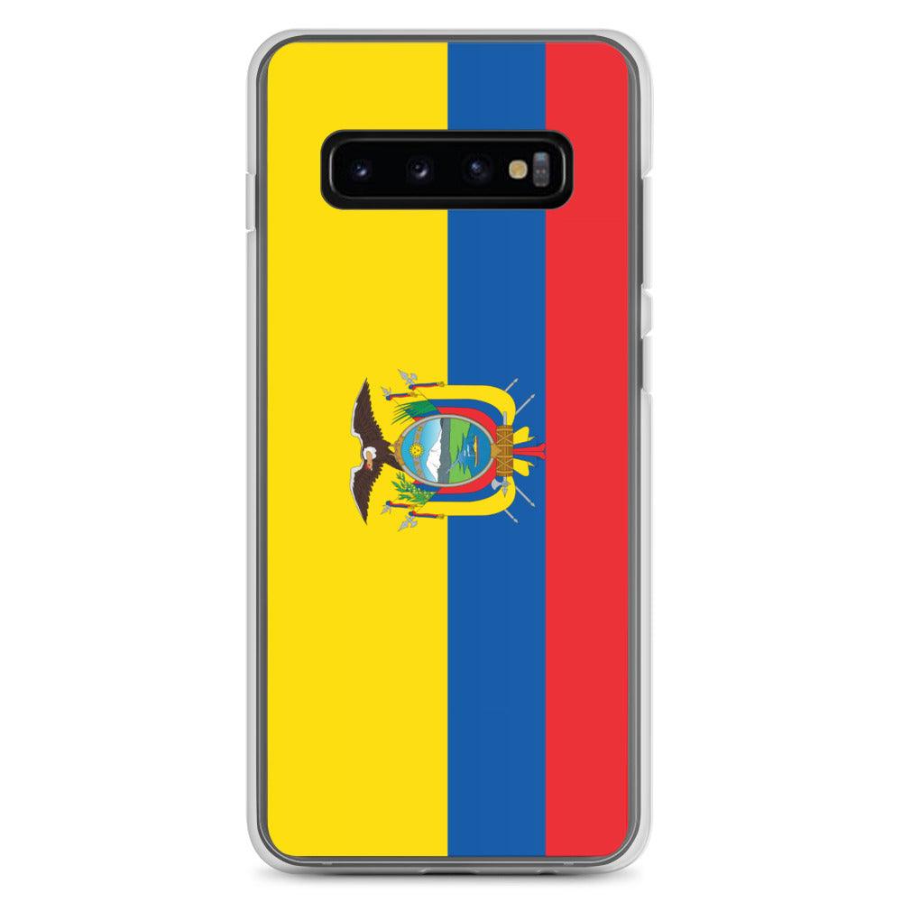 Coque de téléphone avec le drapeau de l'Équateur, en TPU, offrant une protection élégante et durable.