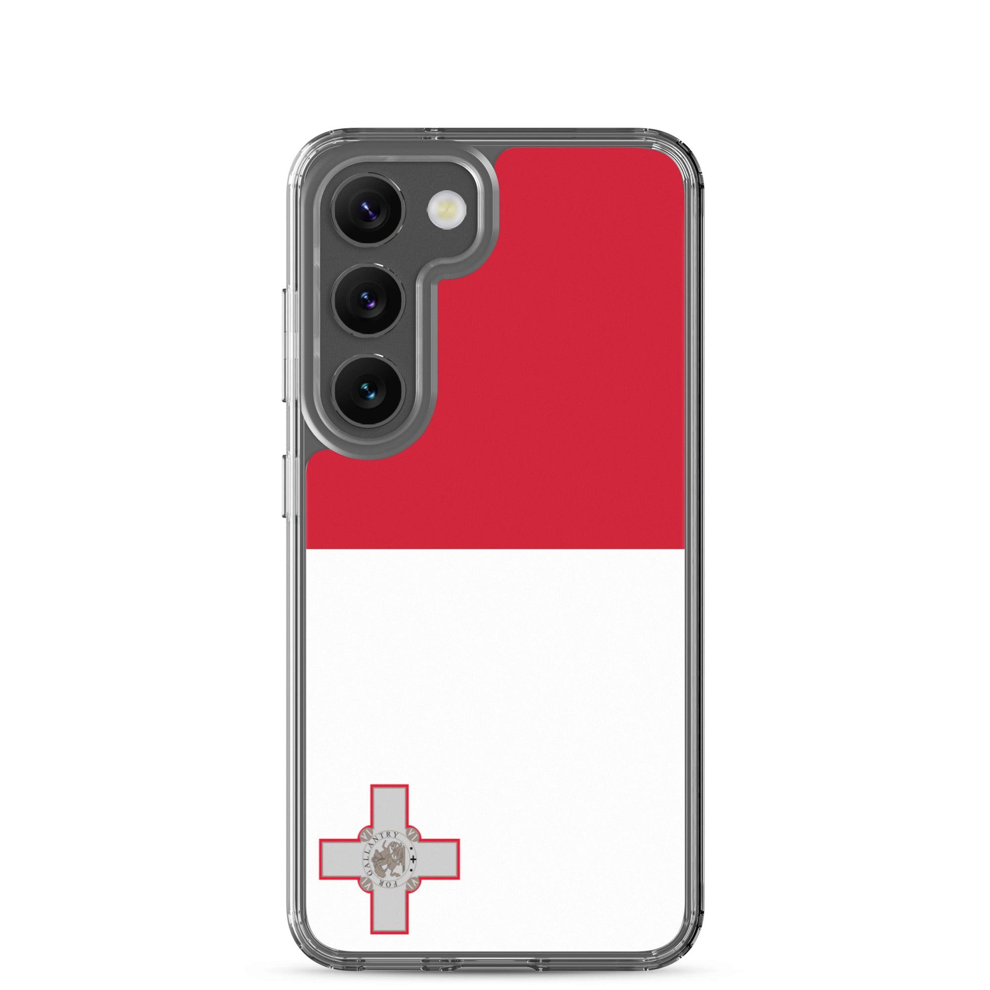Coque de téléphone avec le drapeau de Malte, en TPU, offrant une protection élégante et durable.