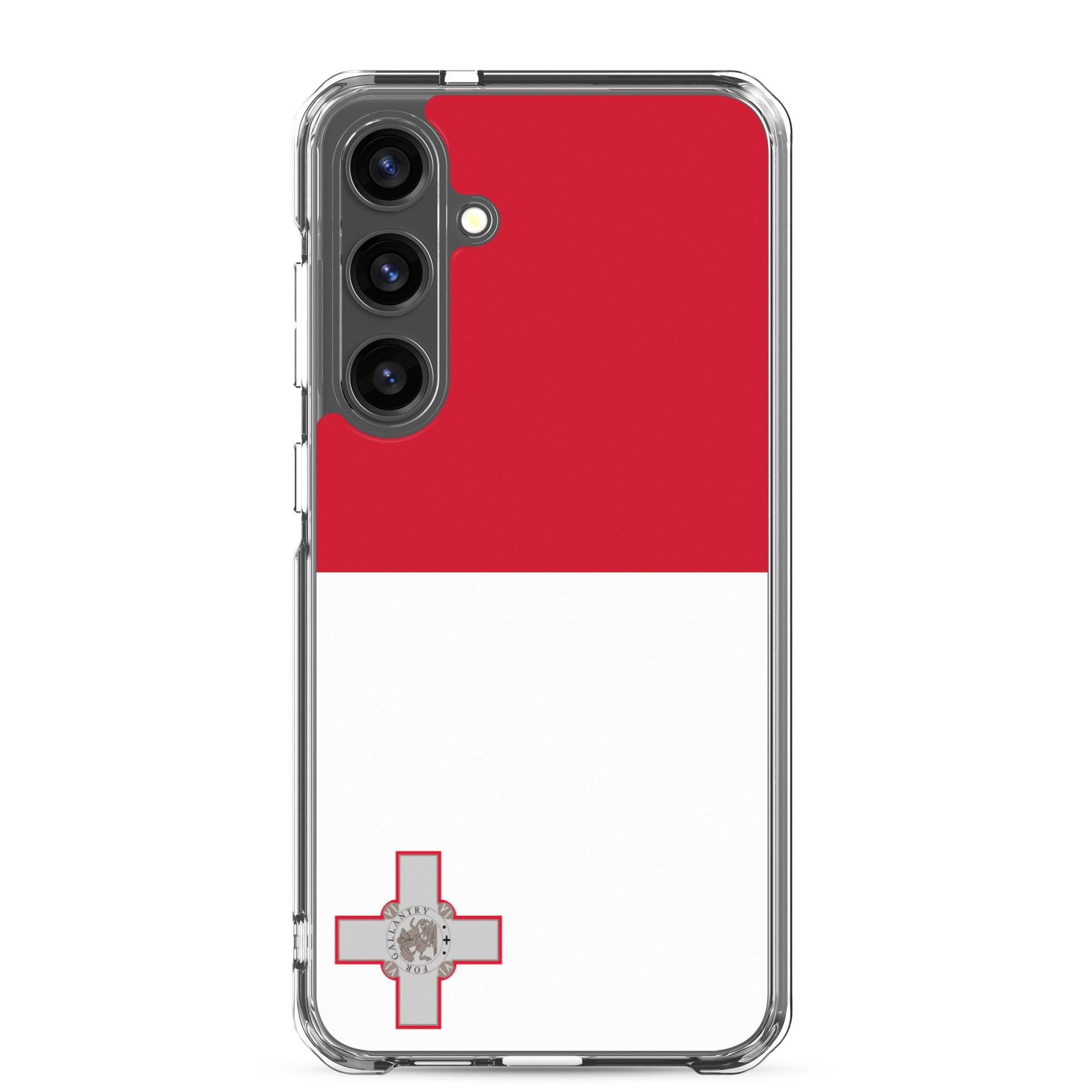 Coque de téléphone avec le drapeau de Malte, en TPU, offrant une protection élégante et durable.