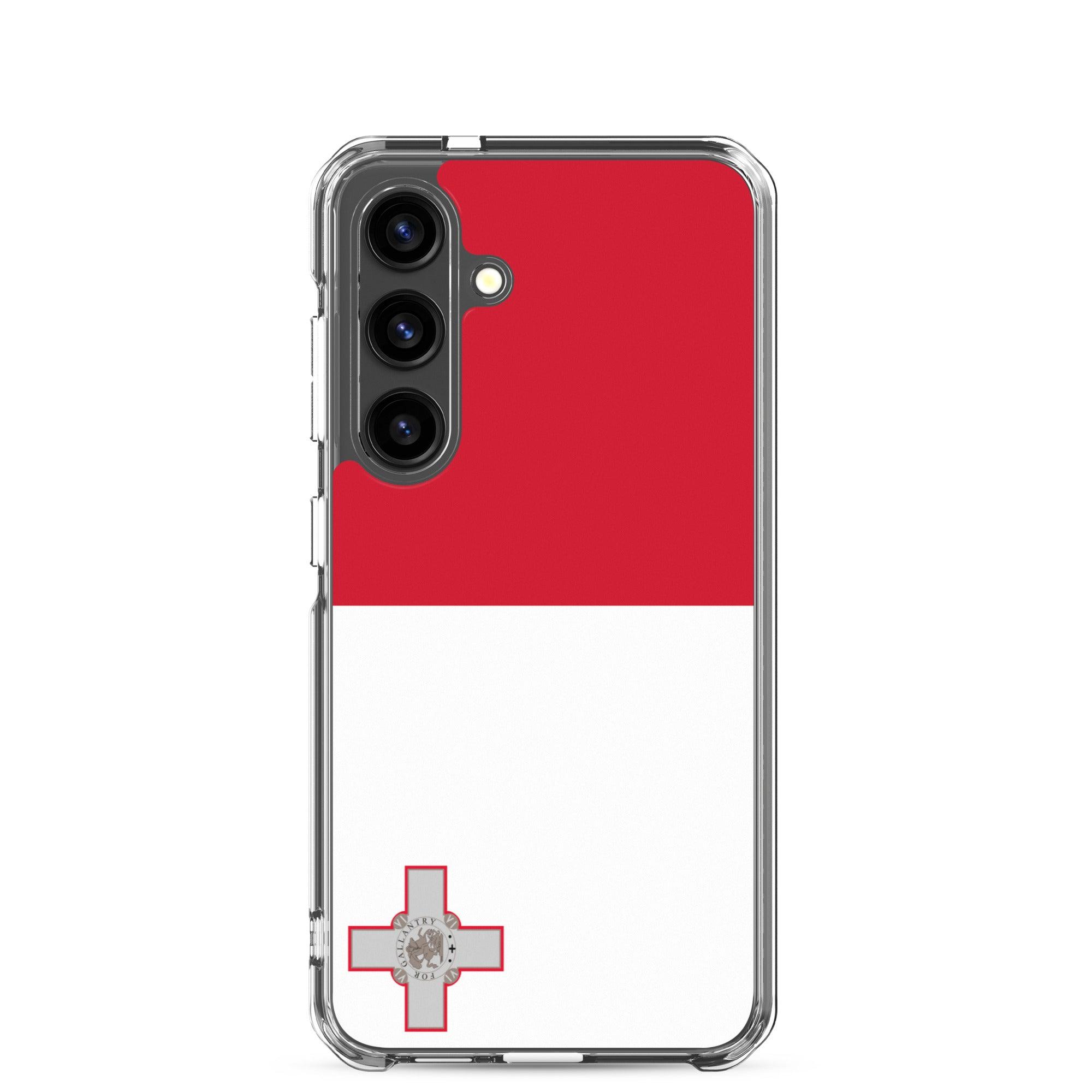 Coque de téléphone avec le drapeau de Malte, en TPU, offrant une protection élégante et durable.