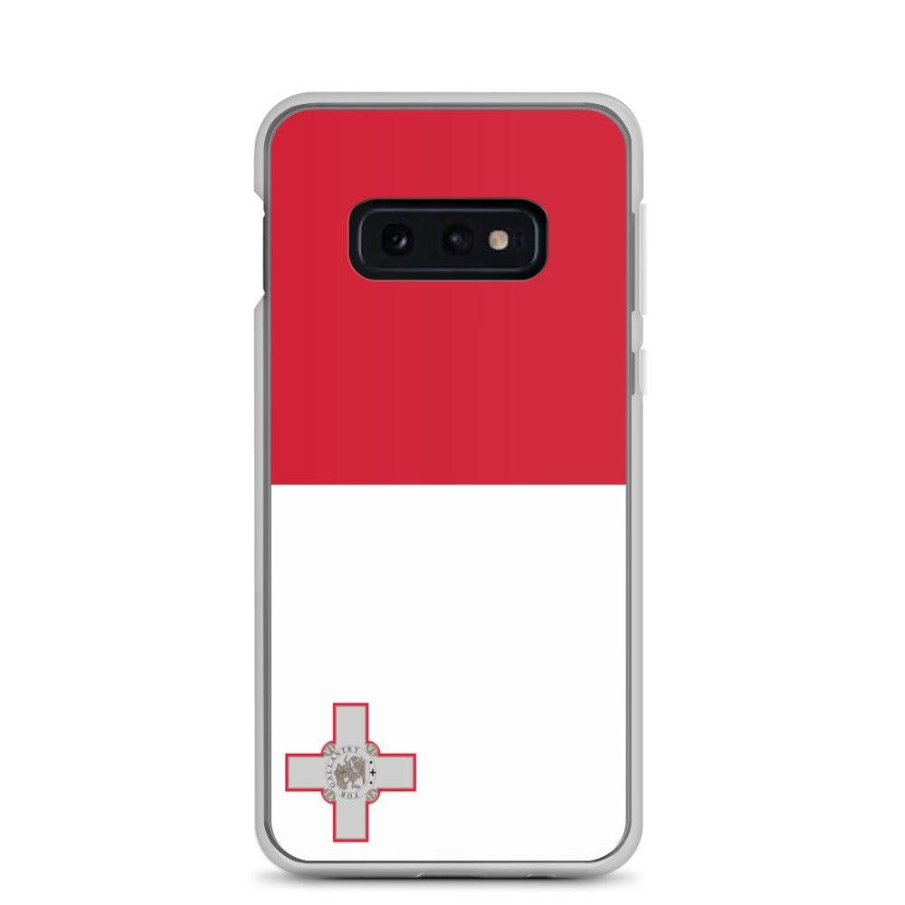 Coque de téléphone avec le drapeau de Malte, en TPU, offrant une protection élégante et durable.