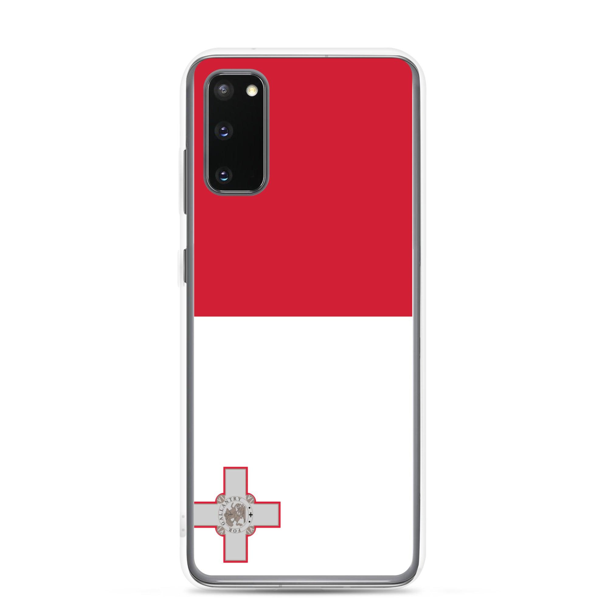 Coque de téléphone avec le drapeau de Malte, en TPU, offrant une protection élégante et durable.
