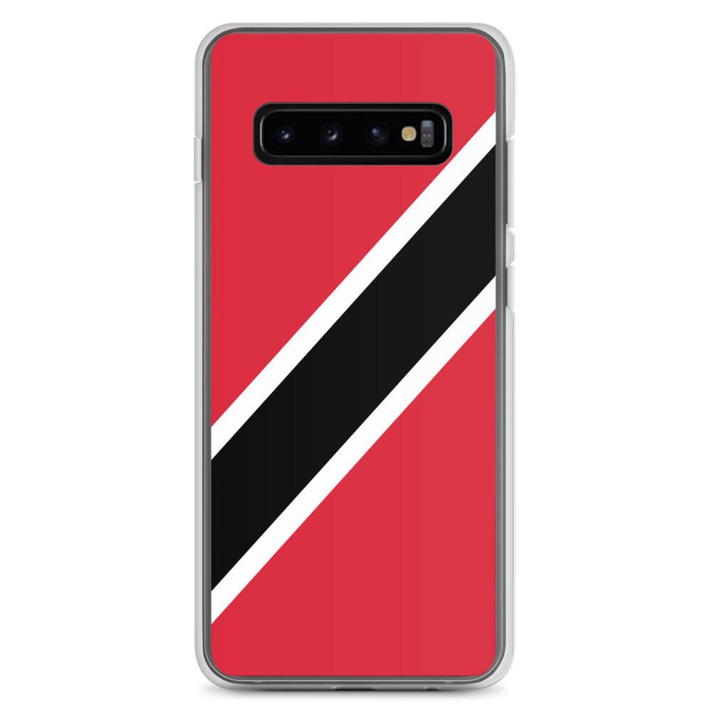 Coque de téléphone avec le drapeau de Trinité-et-Tobago, en TPU, offrant une protection élégante et durable.