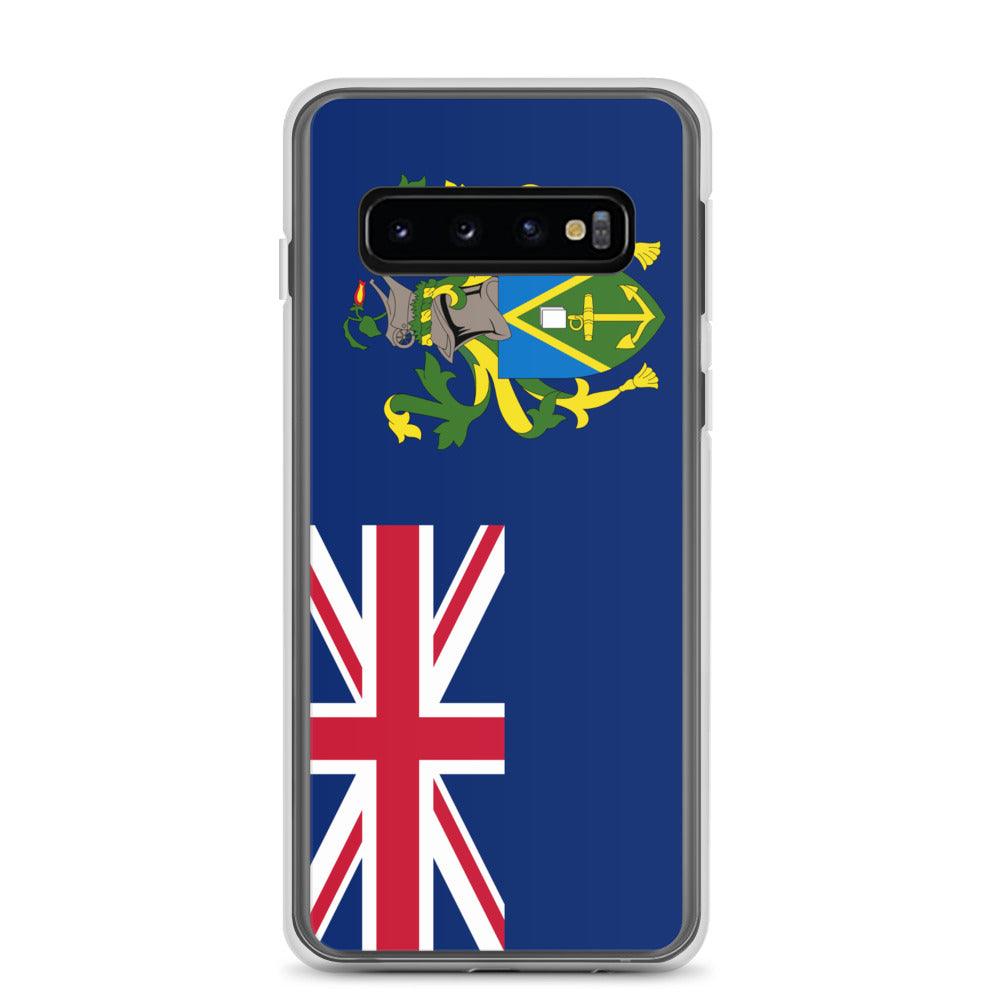 Coque de téléphone avec le drapeau des îles Pitcairn, en TPU, offrant une protection élégante et durable.