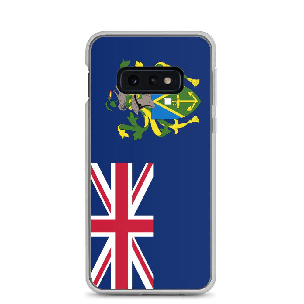 Coque de téléphone avec le drapeau des îles Pitcairn, en TPU, offrant une protection élégante et durable.