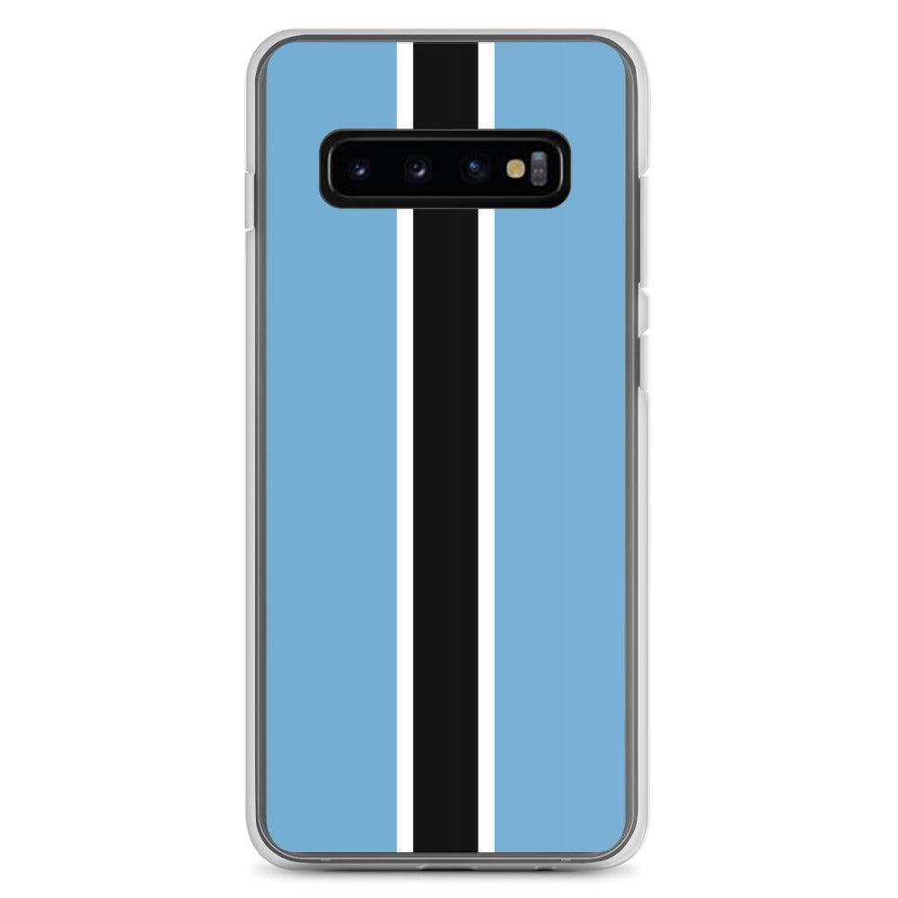 Coque de téléphone en TPU avec le drapeau du Botswana, offrant une protection élégante et durable.