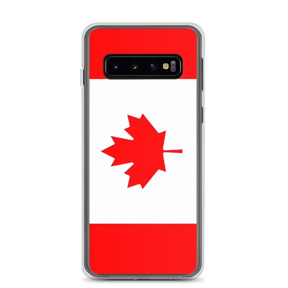 Coque de téléphone avec le drapeau du Canada, en TPU, offrant une protection élégante et durable.