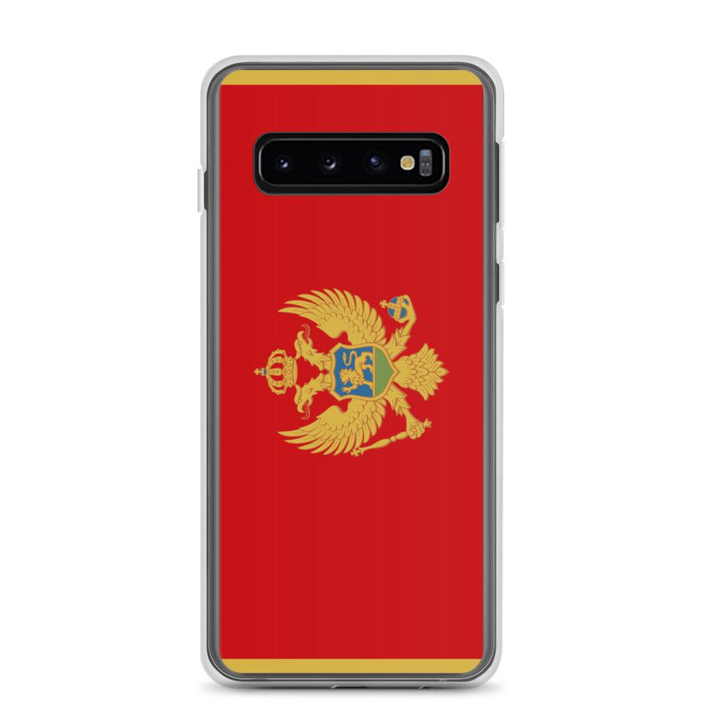 Coque de téléphone avec le drapeau du Monténégro, en TPU, offrant protection et style.