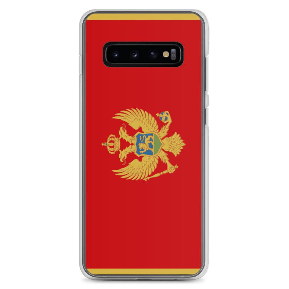 Coque de téléphone avec le drapeau du Monténégro, en TPU, offrant protection et style.
