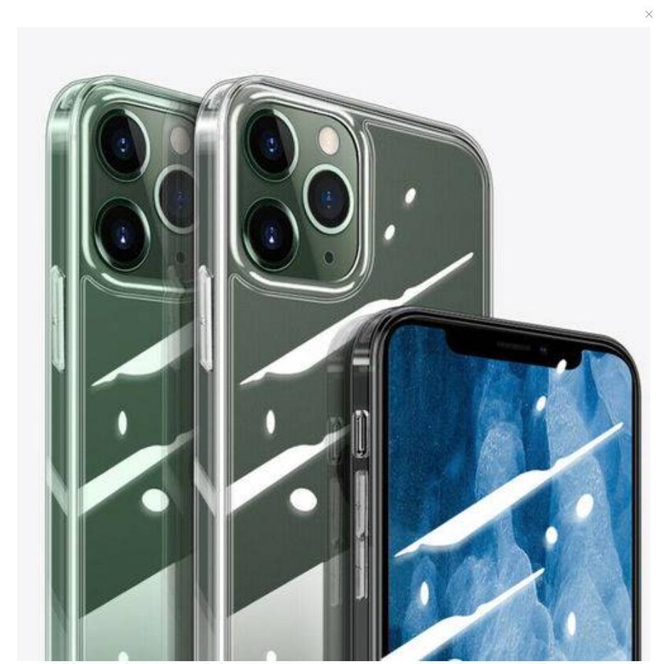 Crystal Clear Ultra Slim Soft TPU Case Cover for iPhone 12 and 11 Pro, showcasing its transparent design and soft material.