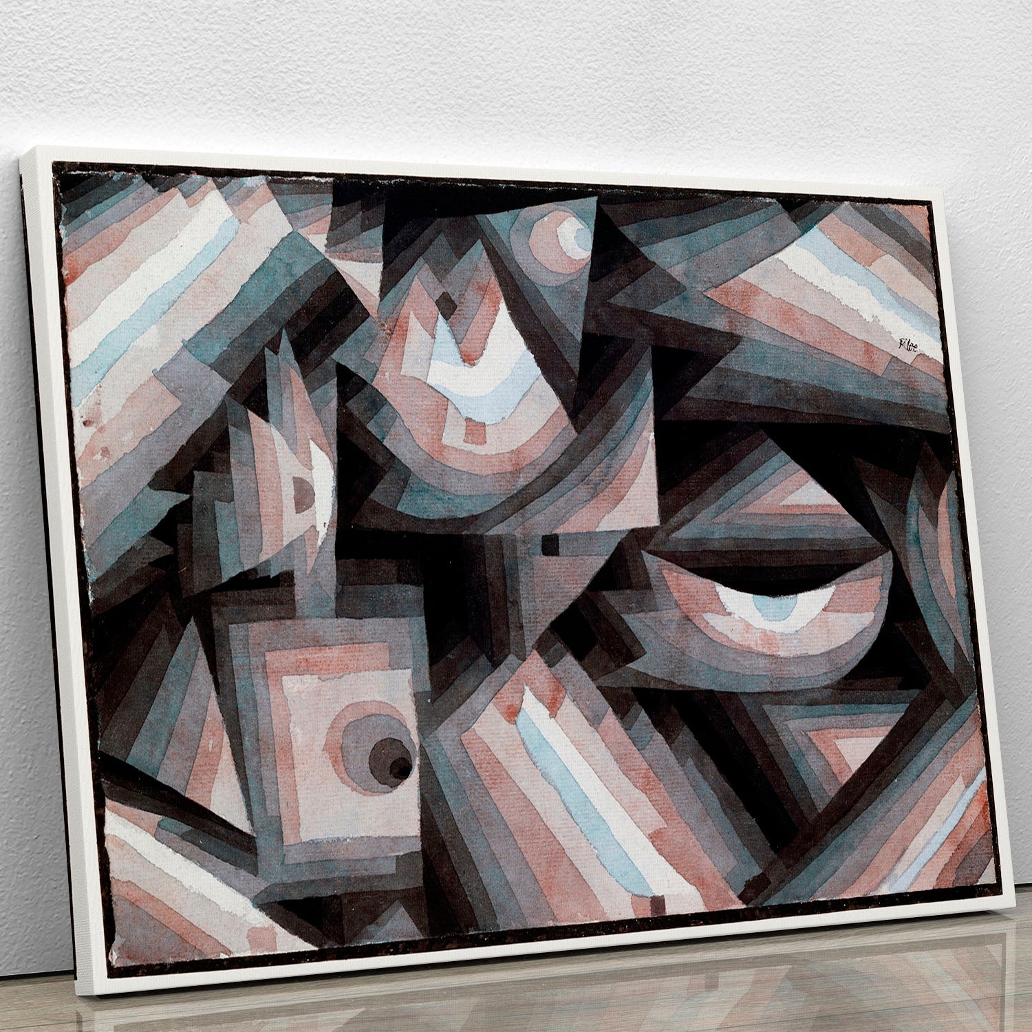 Crystal Gradation 1921 No.1 Canvas Print showcasing vibrant colors and modern design, perfect for home or office decor.