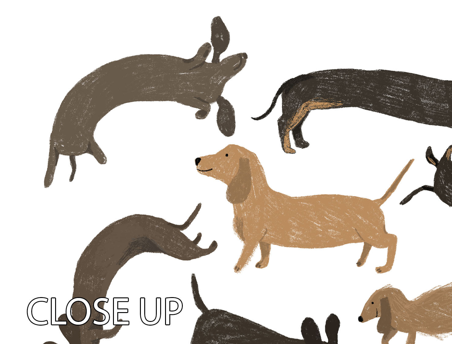 A beautiful 3-panel canvas print featuring a Dachshund design, showcasing vibrant colors and intricate details, perfect for home decor.