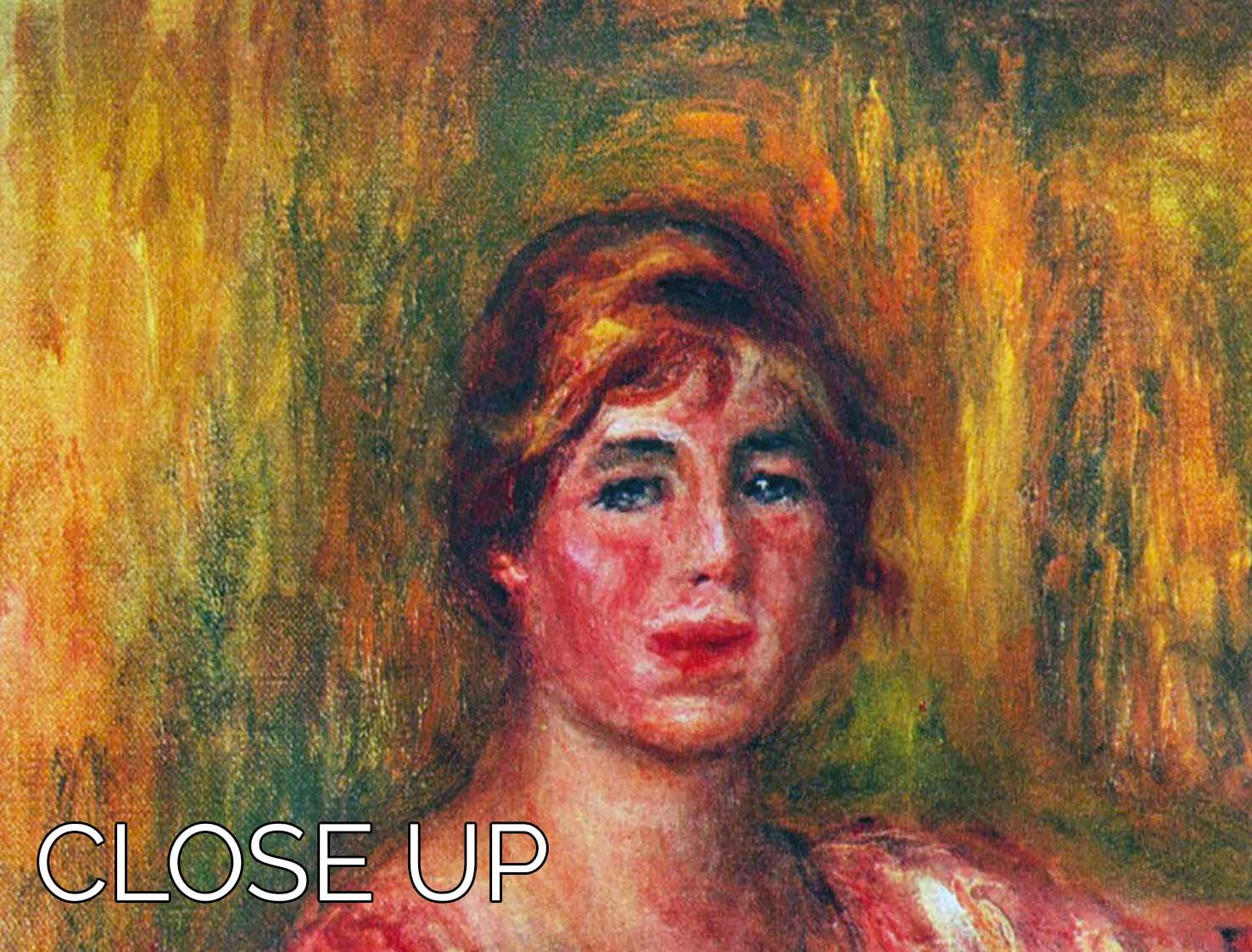 Dairymaid by Renoir 3 Split Panel Canvas Print showcasing elegant artwork in three panels.