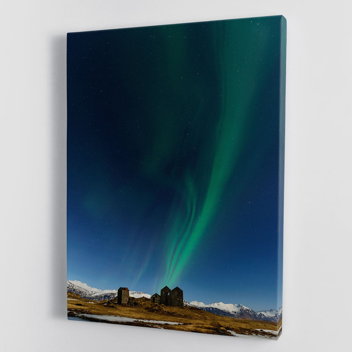 A beautiful canvas print titled 'Dancing in the Sky', featuring vibrant colors and abstract design, perfect for home decor.