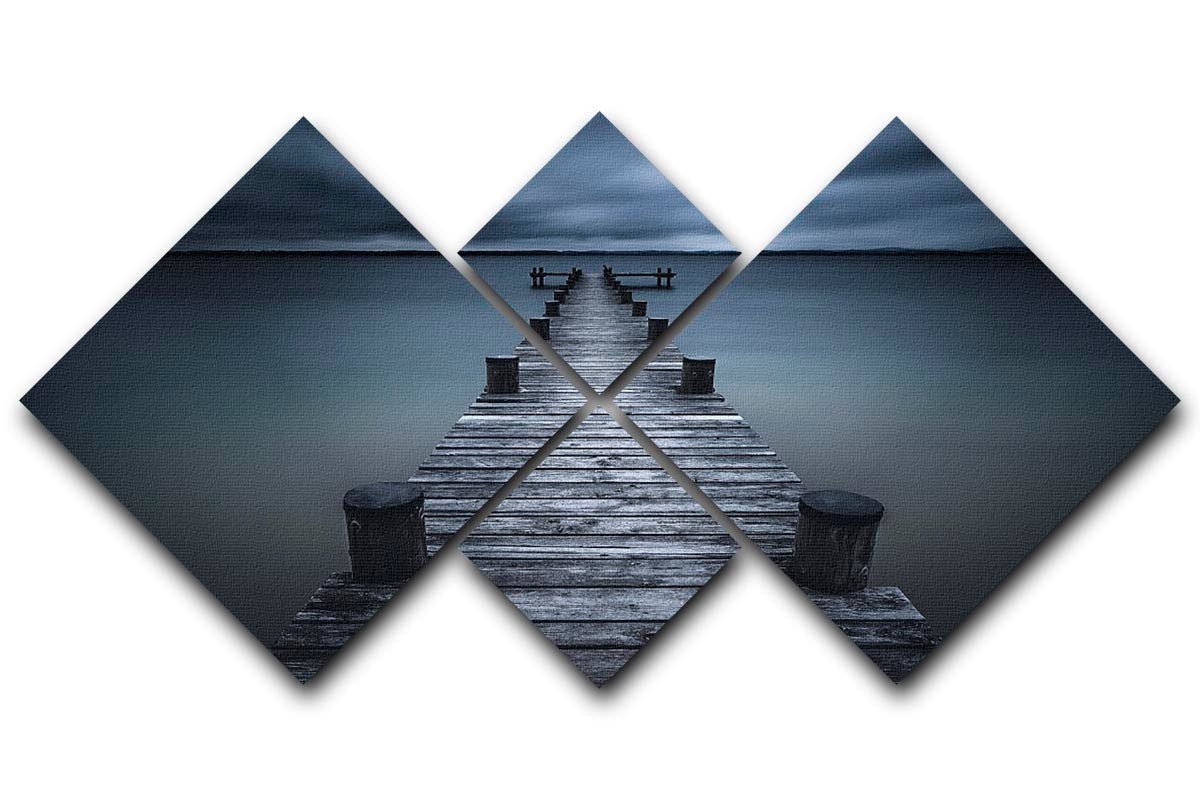 Dark 4 Square Multi Panel Canvas artwork featuring four equal square sections, creating a cohesive and striking design.