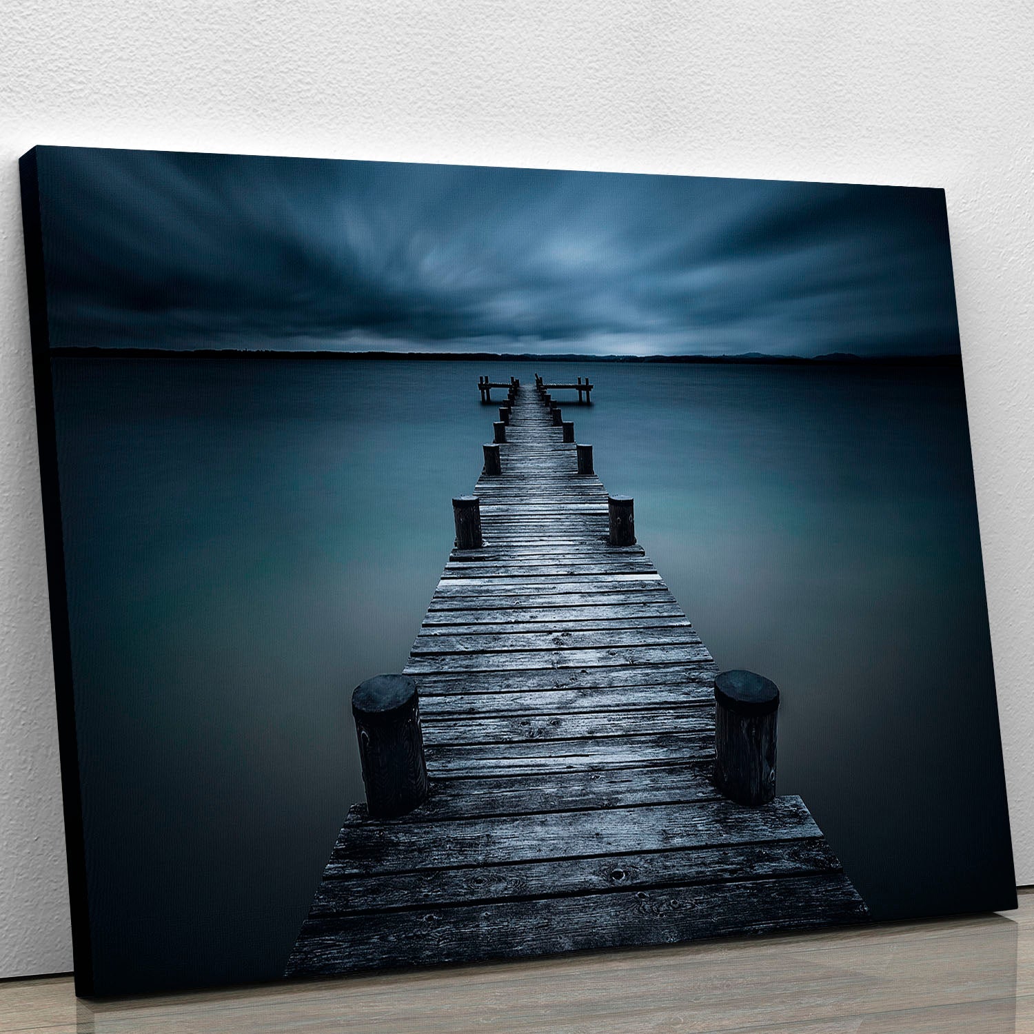 A stunning dark canvas print featuring abstract art, perfect for modern decor.