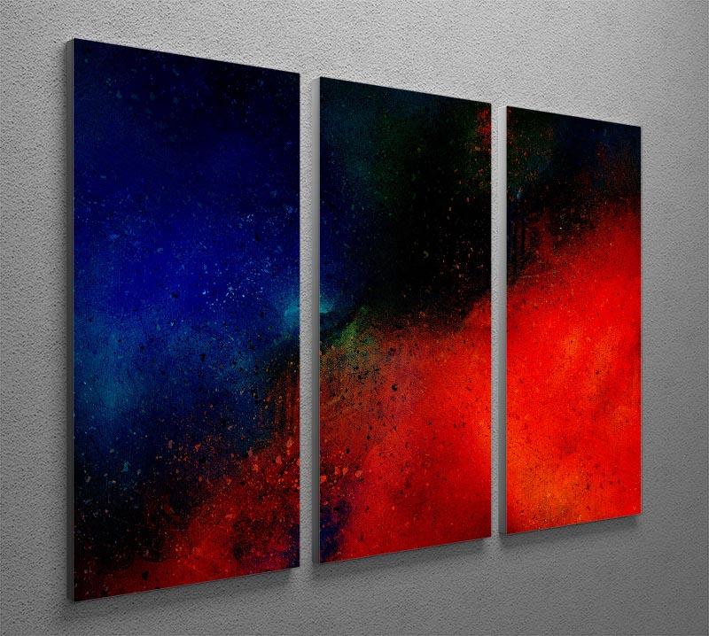 Dark Mist 3 Split Panel Canvas Print featuring abstract design in soothing colors, perfect for home or office decor.
