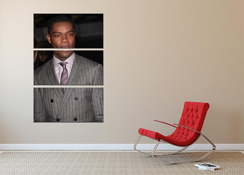 David Oyelowo 3 Split Panel Canvas Print showcasing vibrant colors and modern design, perfect for home or office decor.