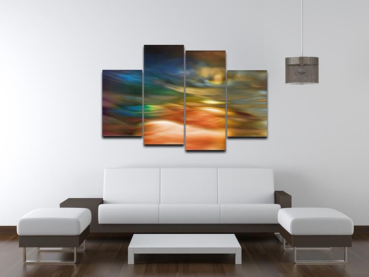 A stunning Daydreaming 4 Split Panel Canvas artwork, featuring four equal sections that create a cohesive and dynamic design.