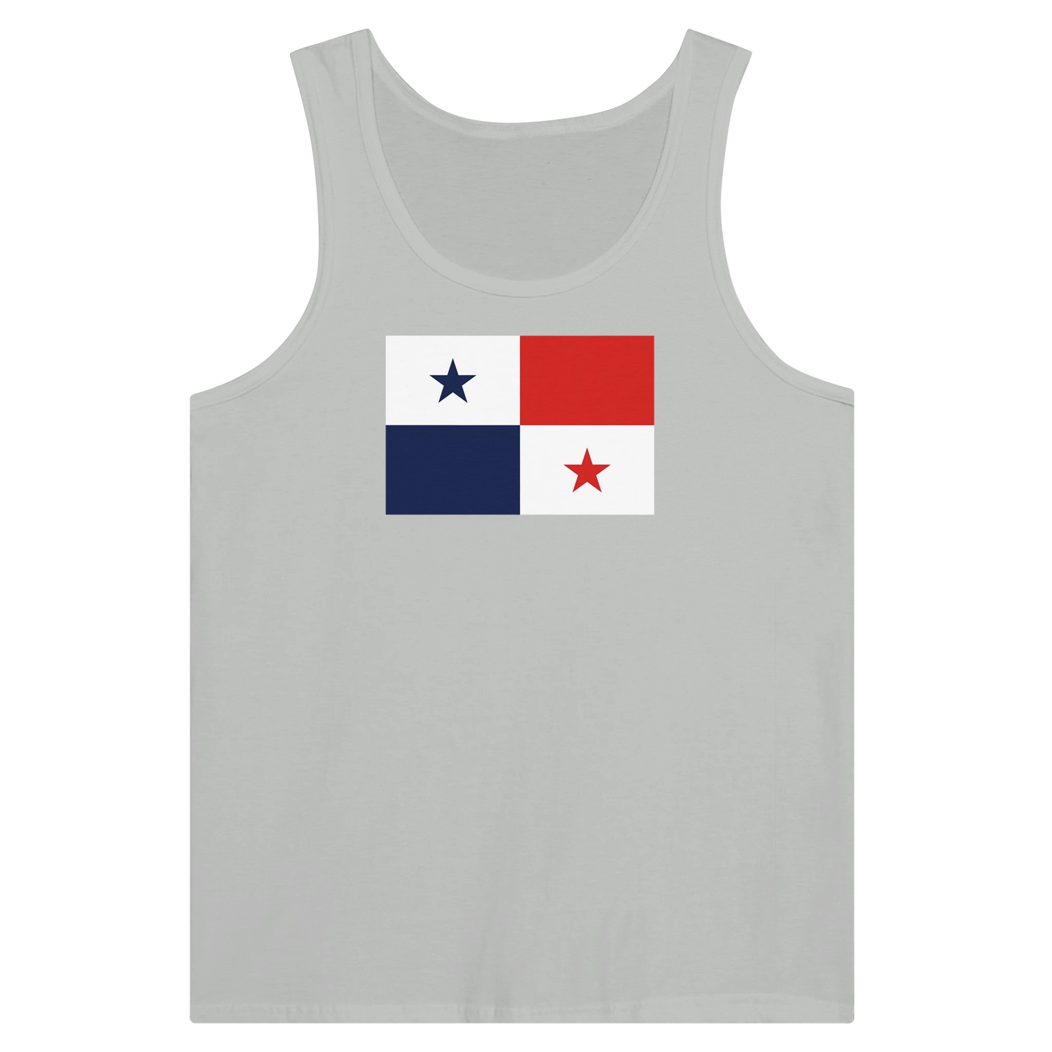 Débardeur Drapeau du Panama en coton, avec impression centrale colorée, disponible en plusieurs couleurs.