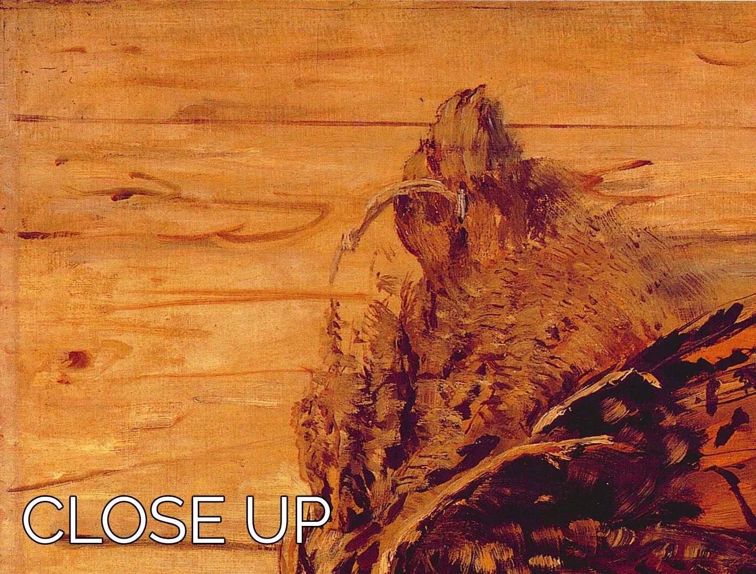 Three-panel canvas print featuring Dead Uhu by Manet, showcasing vibrant colors and intricate details, perfect for modern decor.