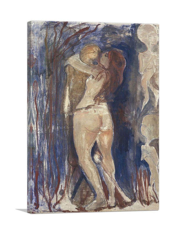 A detailed canvas print of 'Death and Life 1894', showcasing vibrant colors and intricate designs that reflect the themes of life and mortality.