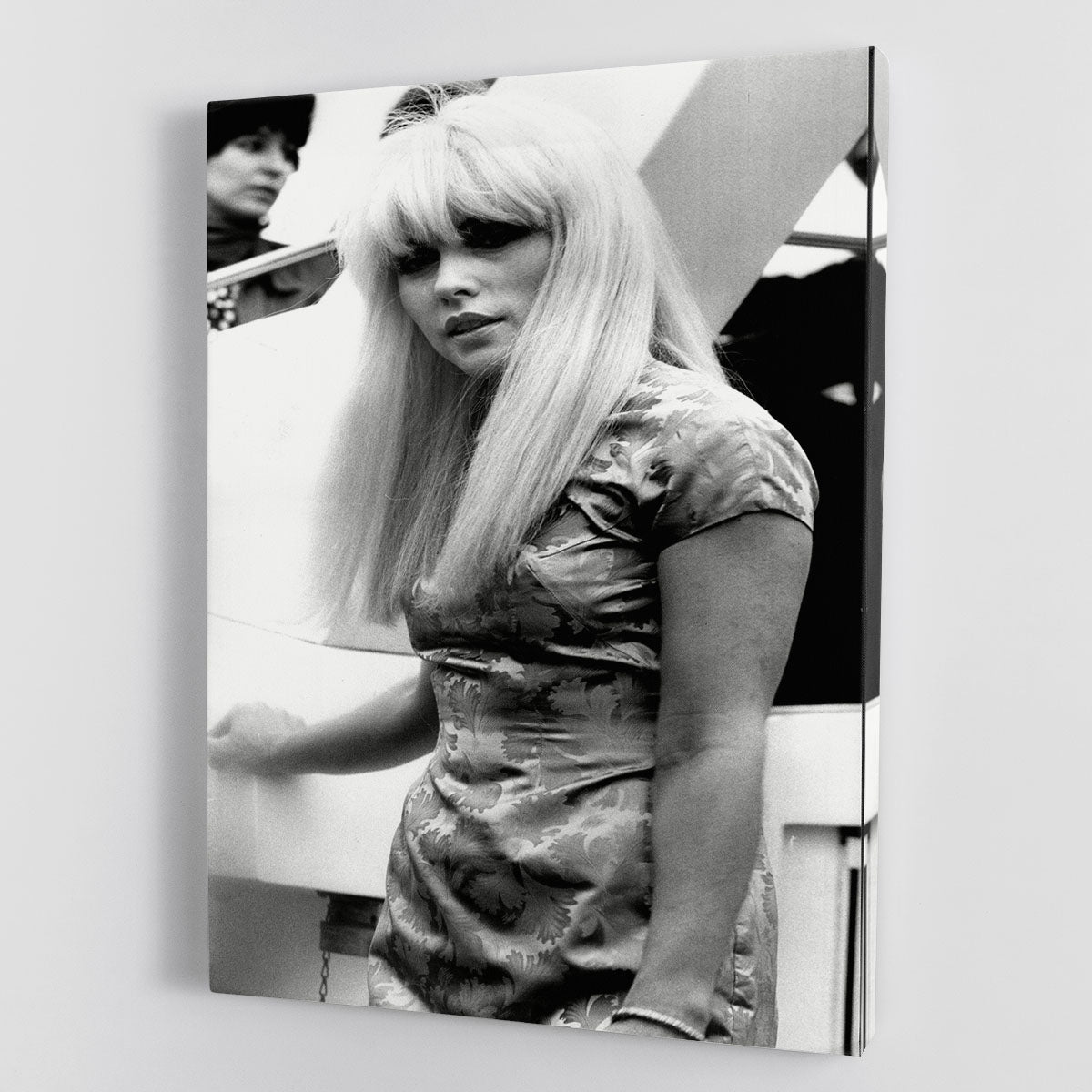 Debbie Harry of Blondie canvas print featuring vibrant colors and iconic imagery, perfect for music lovers and art enthusiasts.
