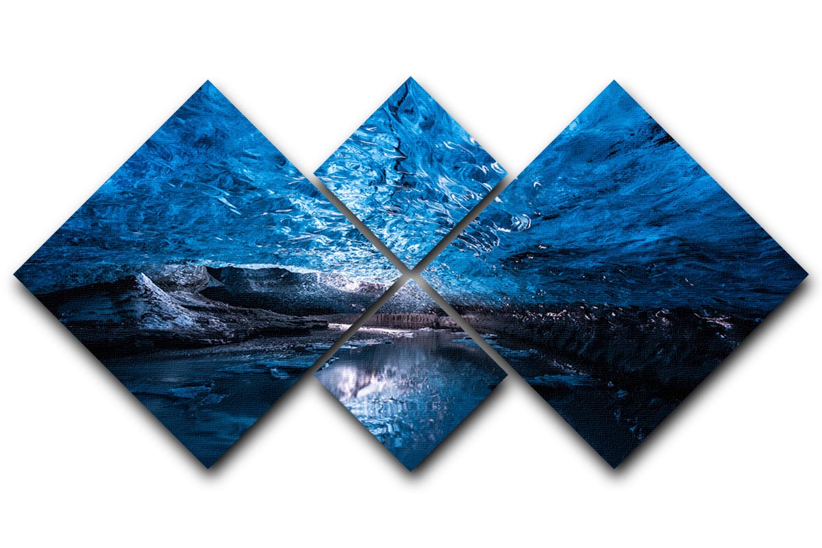 Deep Inside 4 Square Multi Panel Canvas artwork featuring four equal square sections, beautifully arranged to create a cohesive design.