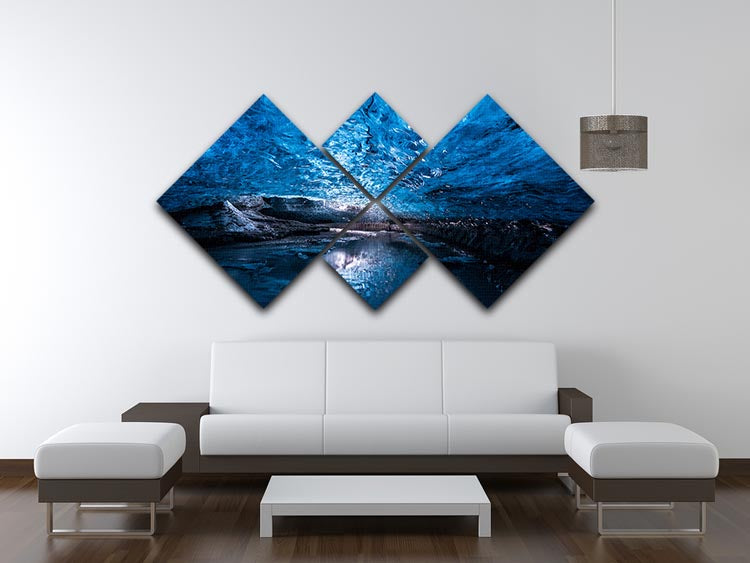 Deep Inside 4 Square Multi Panel Canvas artwork featuring four equal square sections, beautifully arranged to create a cohesive design.