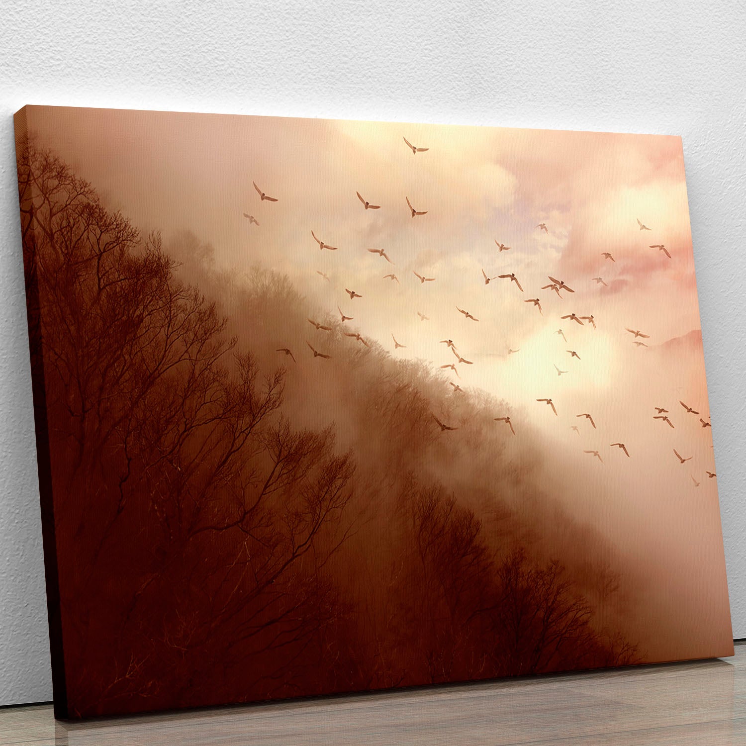 A beautiful Departure Canvas Print showcasing modern art and nature designs, perfect for home decor.