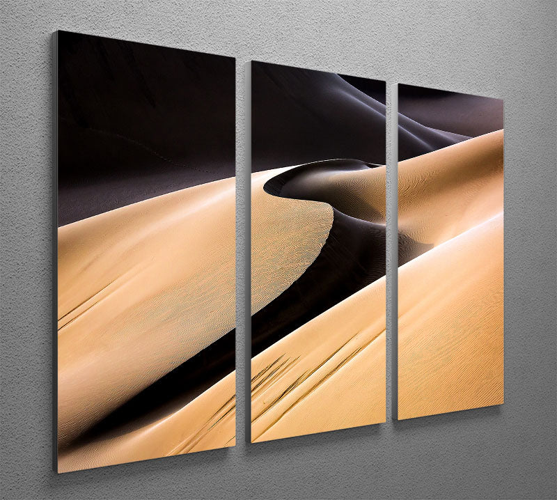 Desert Sand 3 Split Panel Canvas Print showcasing a cohesive and elegant design, perfect for enhancing any interior space.