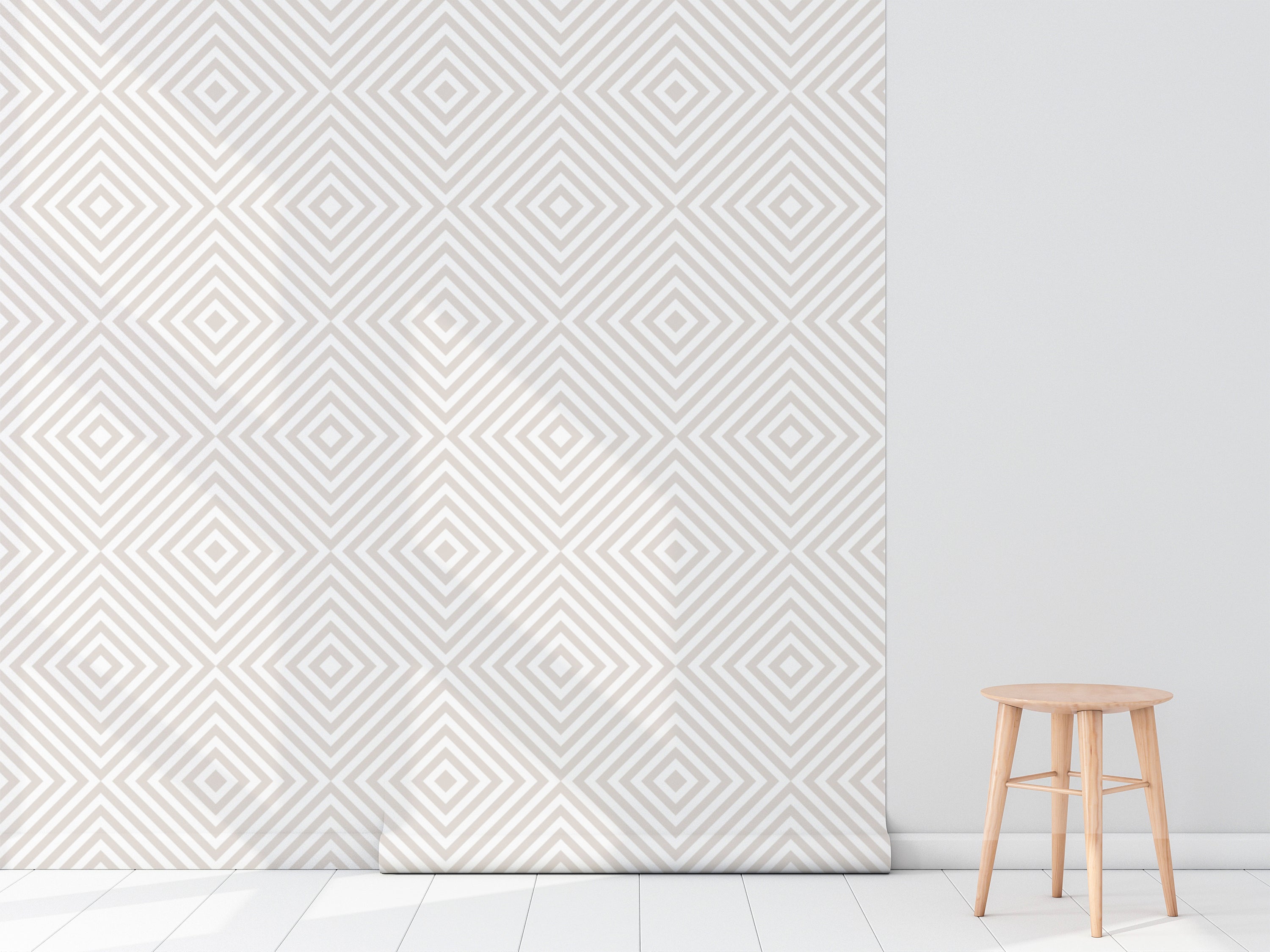 Diamond Geo Wallpaper featuring a modern geometric pattern in vibrant colors, perfect for home decor.