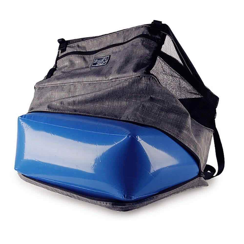 Dog Portable Car Seat with air cushion booster, designed for safety and comfort during travel, featuring adjustable height and storage pocket.