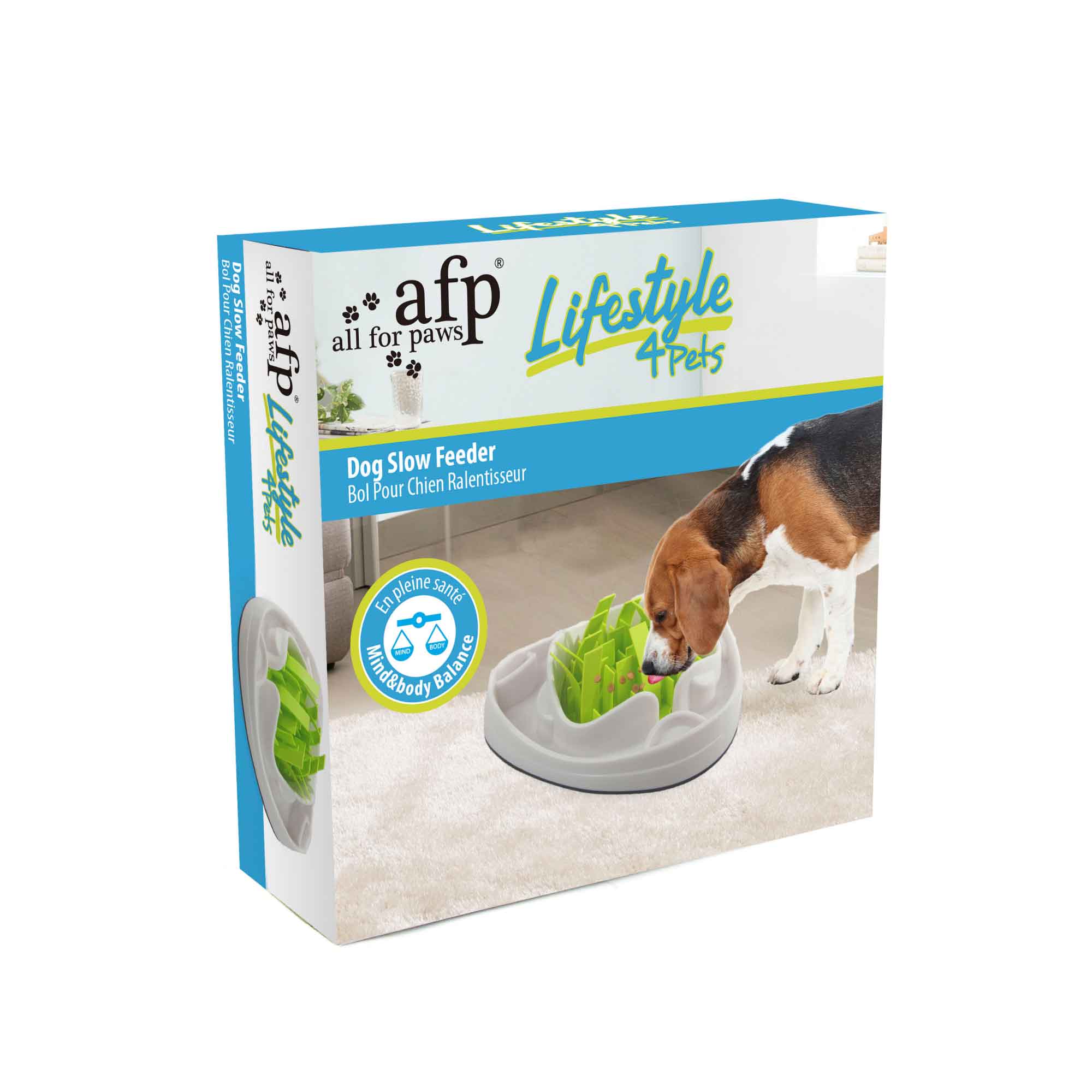 Interactive Dog Slow Feeder Bowl with maze design for healthy eating habits.