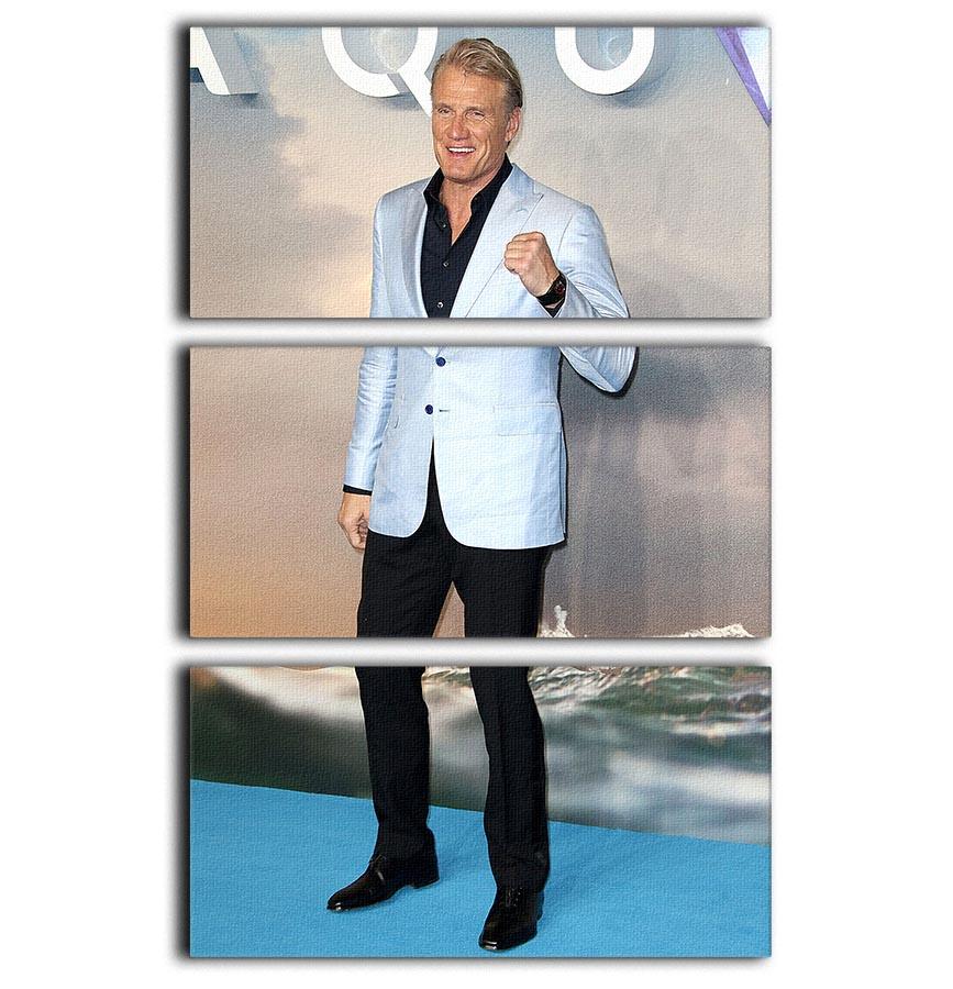 Dolph Lundgren Creed II 3-panel canvas print showcasing vibrant colors and dynamic design, perfect for home or office decor.