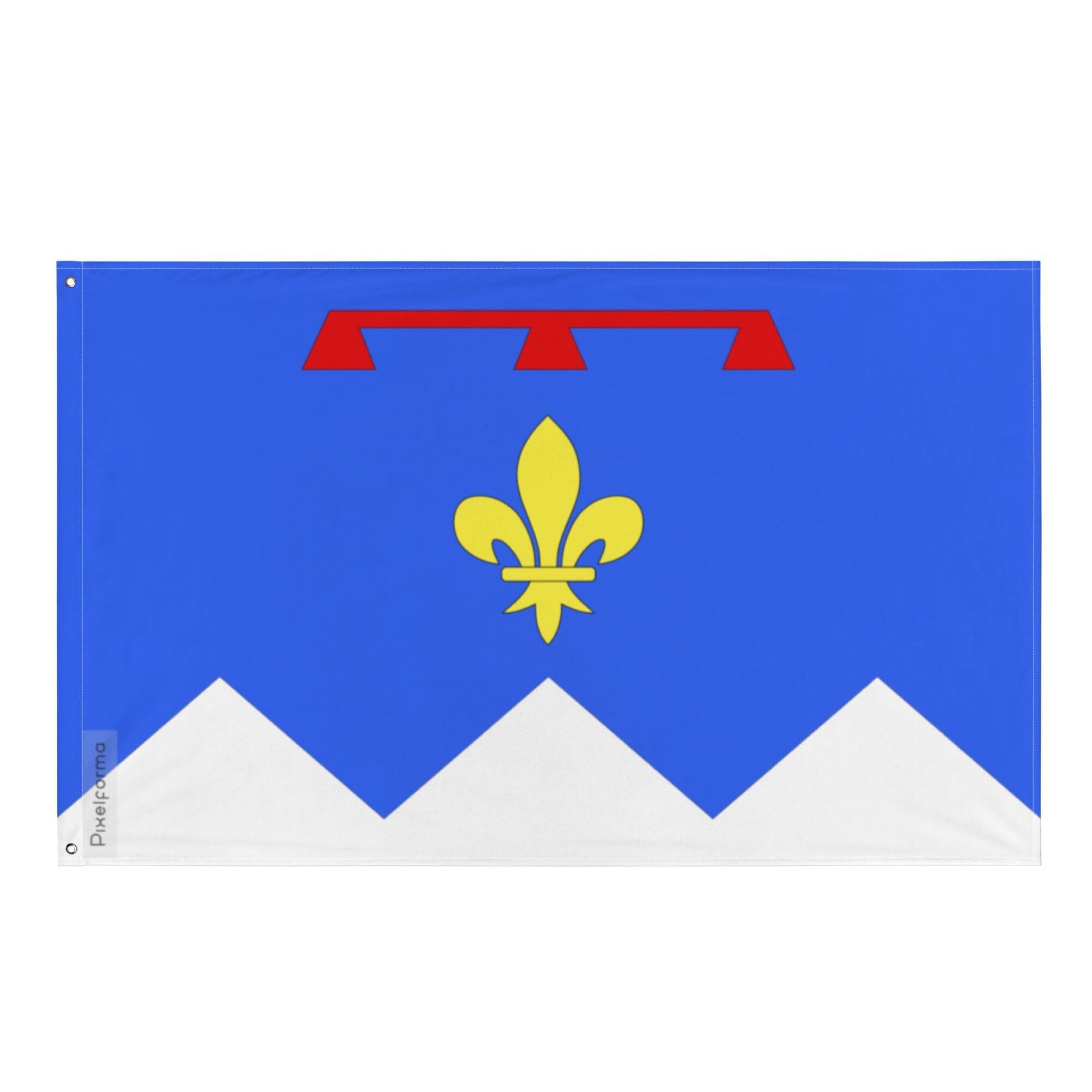 Drapeau Alpes-de-Haute-Provence en polyester avec œillets en fer, disponible en plusieurs tailles.