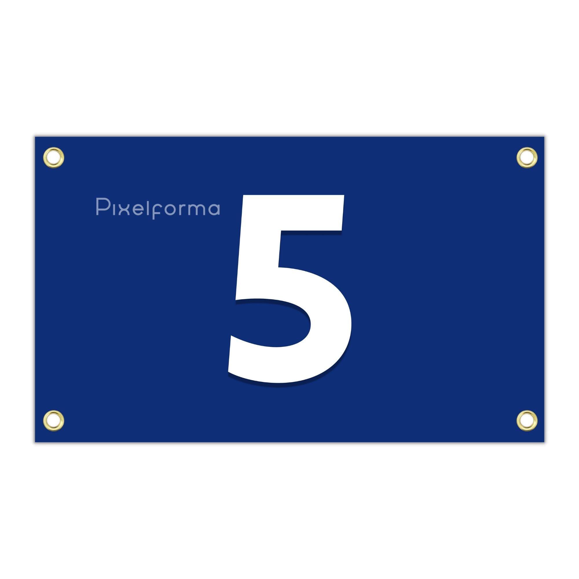 Drapeau Balakhna en polyester avec œillets, disponible en plusieurs tailles, idéal pour événements et décorations.