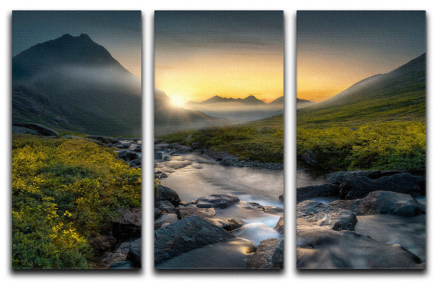 Dreaming 3 Split Panel Canvas Print featuring vibrant colors and abstract design, perfect for home decor.