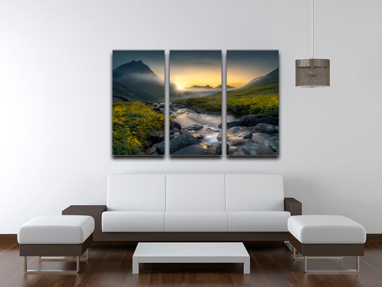 Dreaming 3 Split Panel Canvas Print featuring vibrant colors and abstract design, perfect for home decor.