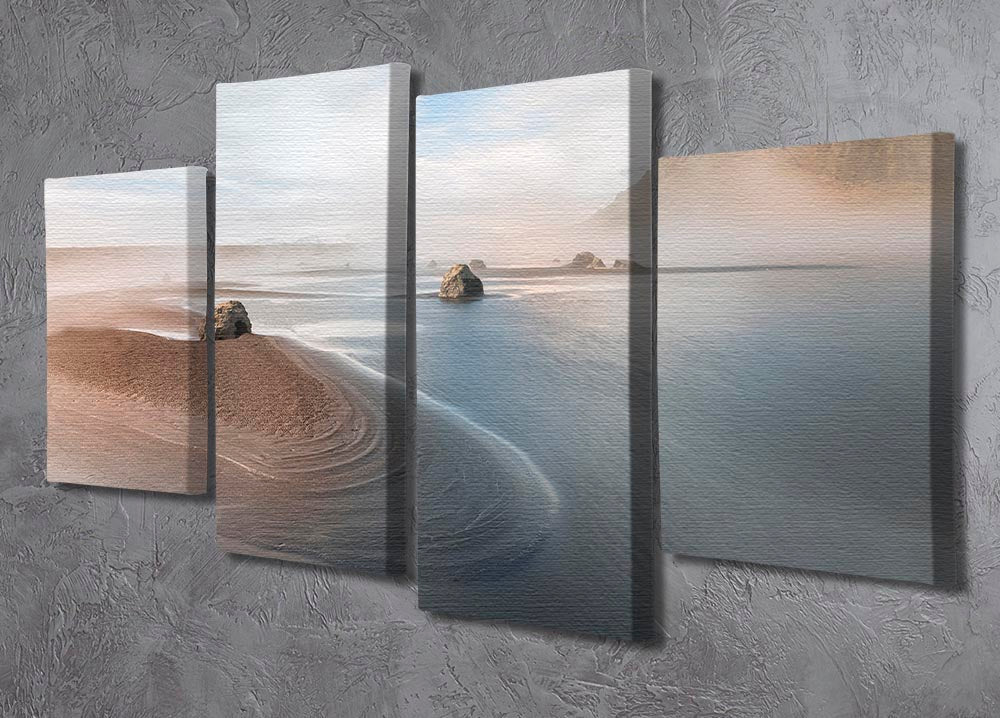 Dreamland 4 Split Panel Canvas artwork featuring a cohesive design divided into four panels, ideal for modern home decor.