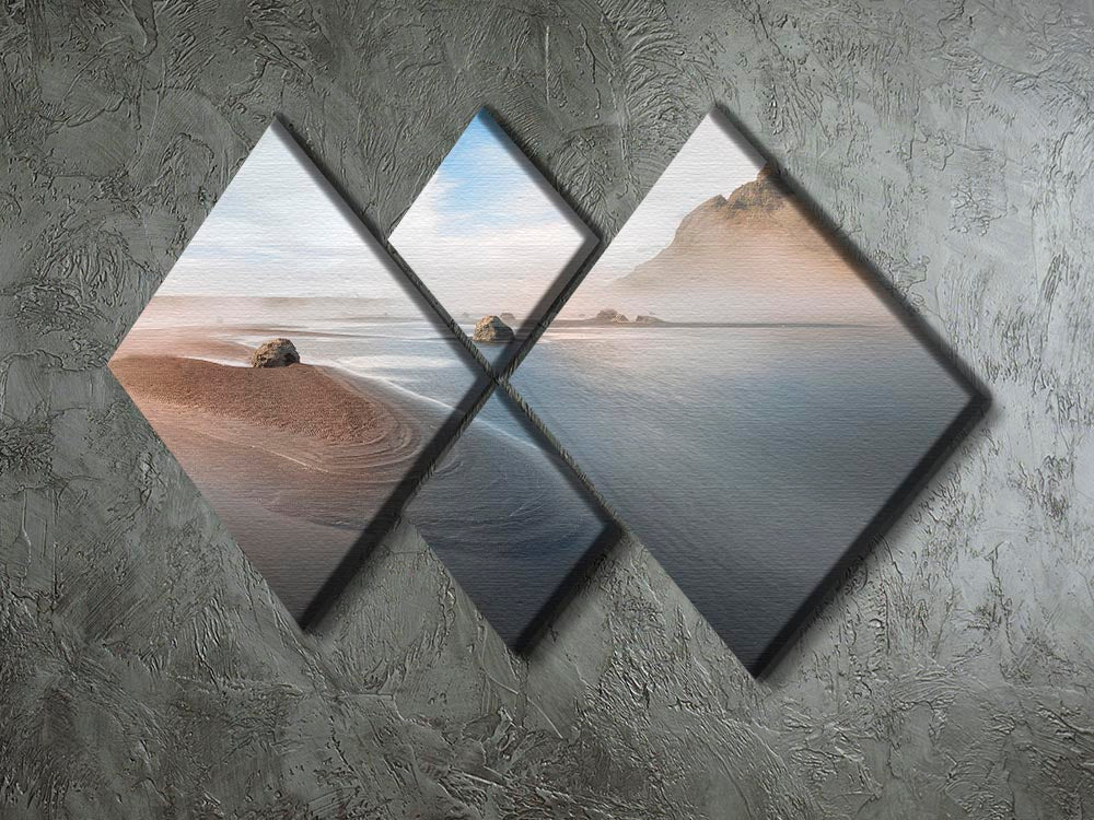 Dreamland 4 Square Multi Panel Canvas featuring four equal square sections, creating a harmonious and visually striking artwork for home decor.