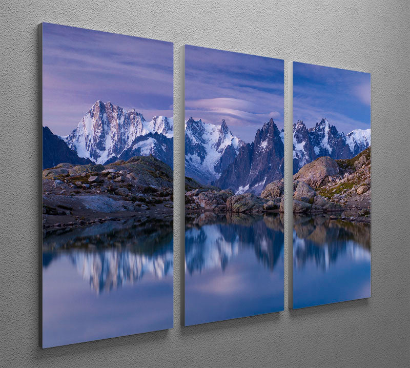 Dreams Before The Dawn 3 Split Panel Canvas Print featuring vibrant colors and abstract design, perfect for home decor.