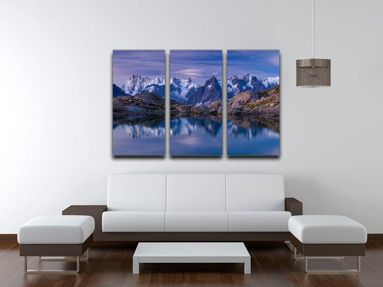 Dreams Before The Dawn 3 Split Panel Canvas Print featuring vibrant colors and abstract design, perfect for home decor.