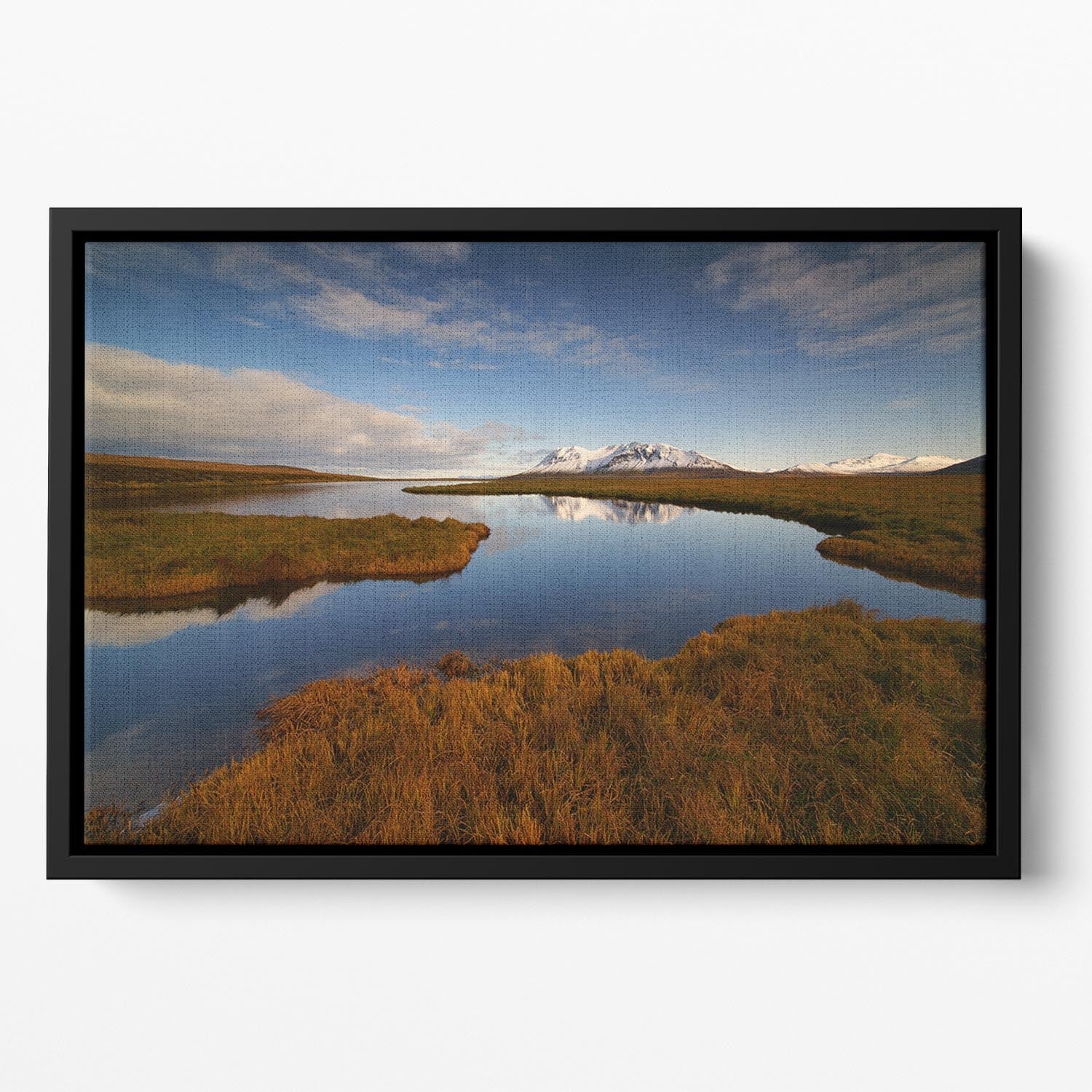 Dreams Floating Framed Canvas featuring vibrant abstract art in an elegant wooden floating frame, perfect for modern home decor.