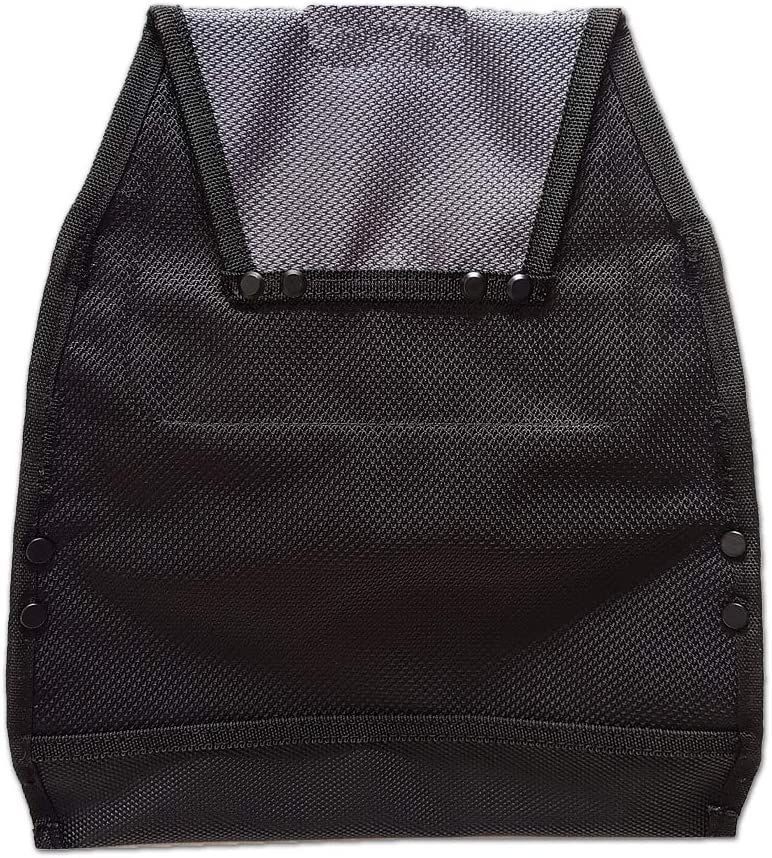 Durable tool pouch belt made from 1680 D nylon and polyester, featuring multiple pockets for tools and accessories.